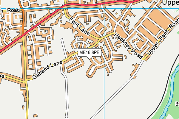 ME16 8PE map - OS VectorMap District (Ordnance Survey)