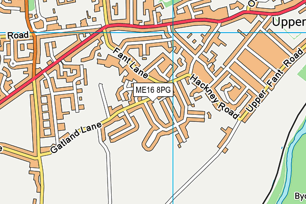 ME16 8PG map - OS VectorMap District (Ordnance Survey)
