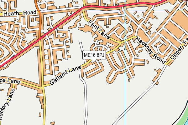 ME16 8PJ map - OS VectorMap District (Ordnance Survey)
