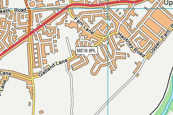 ME16 8PL map - OS VectorMap District (Ordnance Survey)
