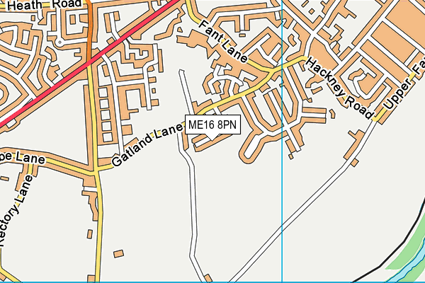 ME16 8PN map - OS VectorMap District (Ordnance Survey)