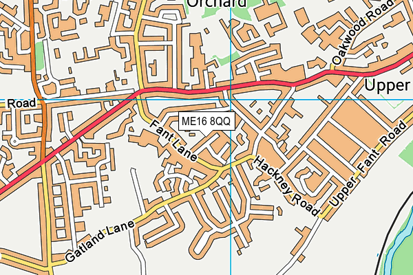ME16 8QQ map - OS VectorMap District (Ordnance Survey)