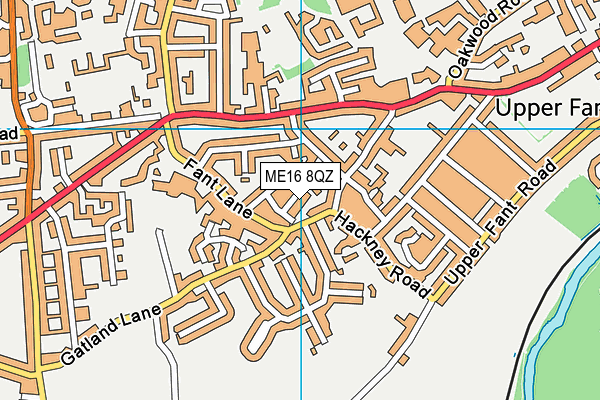 ME16 8QZ map - OS VectorMap District (Ordnance Survey)