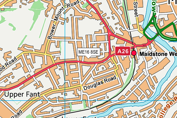 ME16 8SE map - OS VectorMap District (Ordnance Survey)