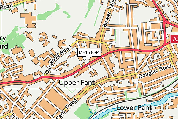 ME16 8SP map - OS VectorMap District (Ordnance Survey)
