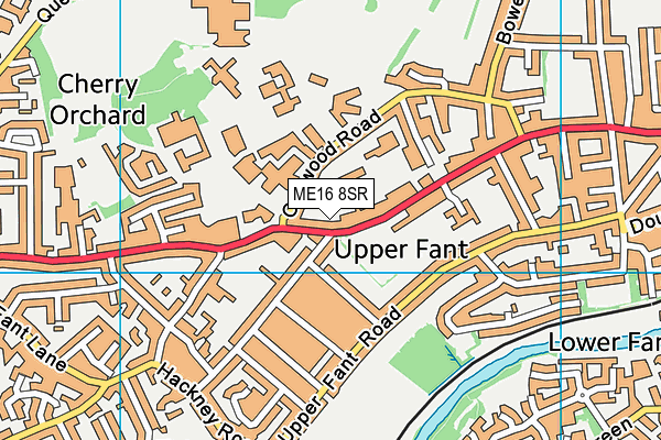 ME16 8SR map - OS VectorMap District (Ordnance Survey)