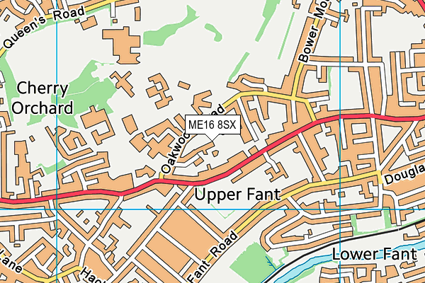 ME16 8SX map - OS VectorMap District (Ordnance Survey)