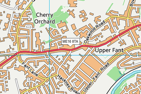 ME16 8TA map - OS VectorMap District (Ordnance Survey)