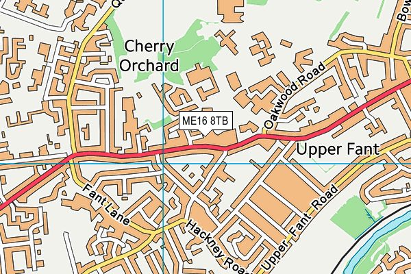 ME16 8TB map - OS VectorMap District (Ordnance Survey)