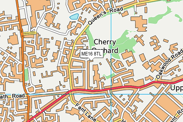 ME16 8TL map - OS VectorMap District (Ordnance Survey)