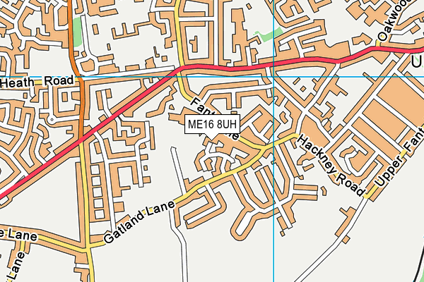 ME16 8UH map - OS VectorMap District (Ordnance Survey)
