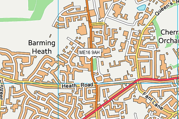 ME16 9AH map - OS VectorMap District (Ordnance Survey)