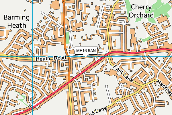 ME16 9AN map - OS VectorMap District (Ordnance Survey)