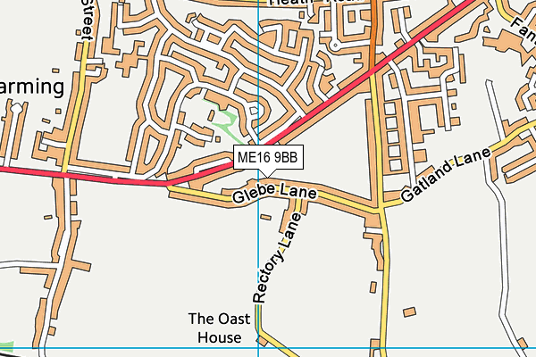 ME16 9BB map - OS VectorMap District (Ordnance Survey)