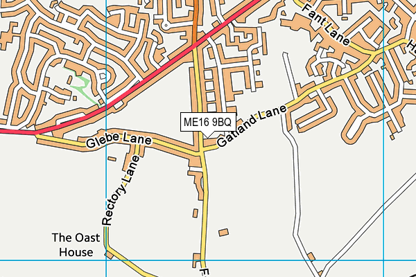 ME16 9BQ map - OS VectorMap District (Ordnance Survey)