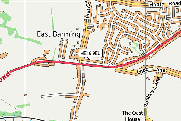 ME16 9EU map - OS VectorMap District (Ordnance Survey)