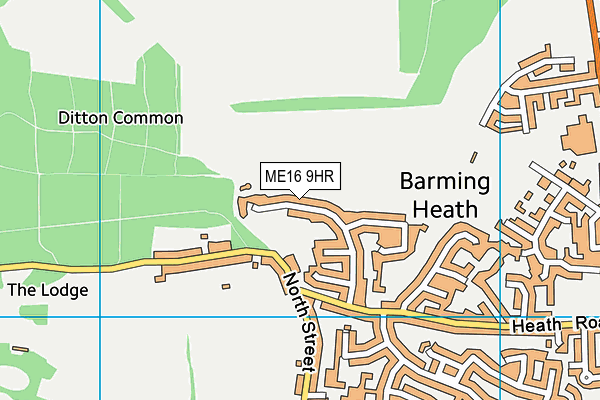 ME16 9HR map - OS VectorMap District (Ordnance Survey)