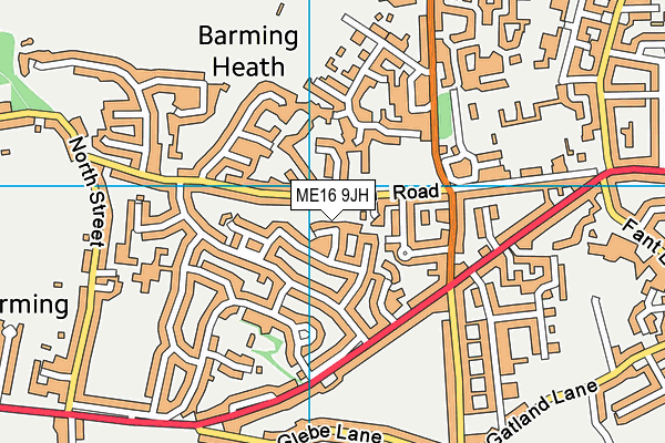ME16 9JH map - OS VectorMap District (Ordnance Survey)