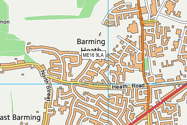 ME16 9LA map - OS VectorMap District (Ordnance Survey)