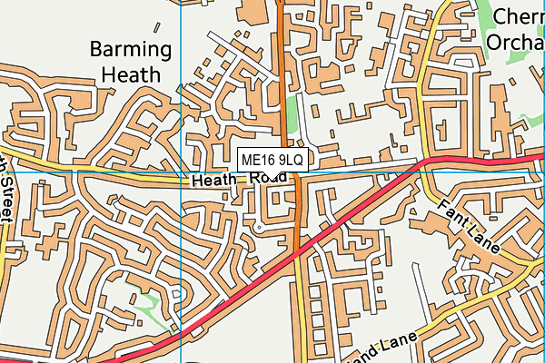 ME16 9LQ map - OS VectorMap District (Ordnance Survey)