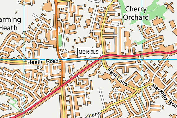 ME16 9LS map - OS VectorMap District (Ordnance Survey)