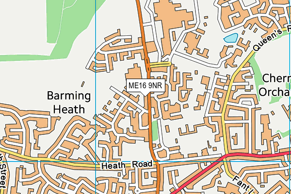 ME16 9NR map - OS VectorMap District (Ordnance Survey)