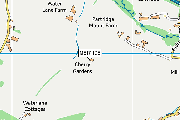 ME17 1DE map - OS VectorMap District (Ordnance Survey)