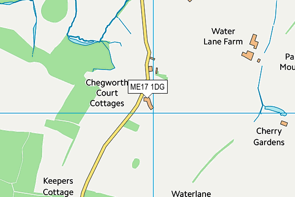 ME17 1DG map - OS VectorMap District (Ordnance Survey)