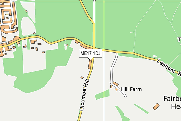 ME17 1DJ map - OS VectorMap District (Ordnance Survey)