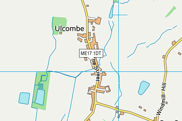 ME17 1DT map - OS VectorMap District (Ordnance Survey)