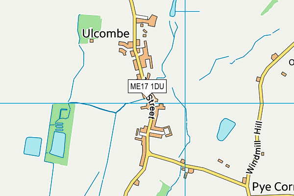 Ulcombe Church of England Primary School map (ME17 1DU) - OS VectorMap District (Ordnance Survey)