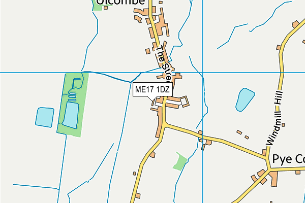 ME17 1DZ map - OS VectorMap District (Ordnance Survey)