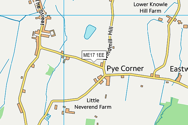 ME17 1EE map - OS VectorMap District (Ordnance Survey)