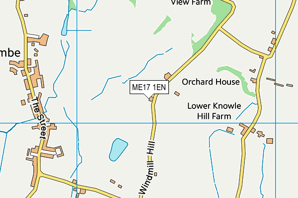 ME17 1EN map - OS VectorMap District (Ordnance Survey)