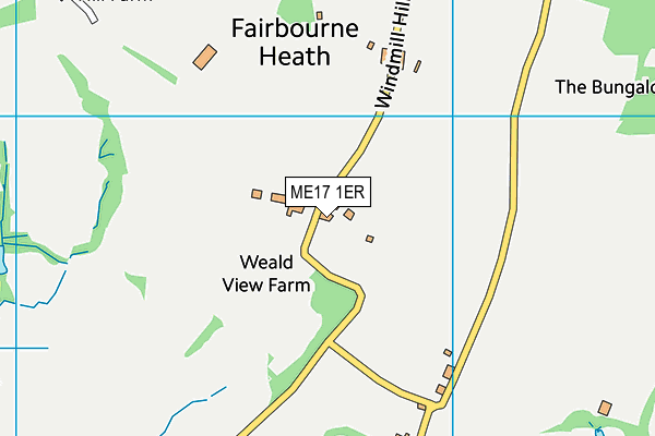 ME17 1ER map - OS VectorMap District (Ordnance Survey)