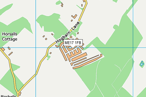 ME17 1FB map - OS VectorMap District (Ordnance Survey)