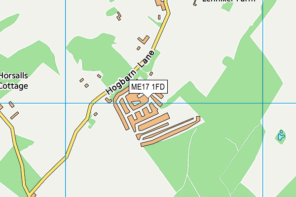 ME17 1FD map - OS VectorMap District (Ordnance Survey)