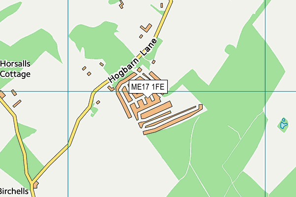 ME17 1FE map - OS VectorMap District (Ordnance Survey)