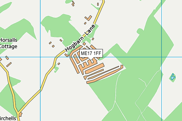 ME17 1FF map - OS VectorMap District (Ordnance Survey)