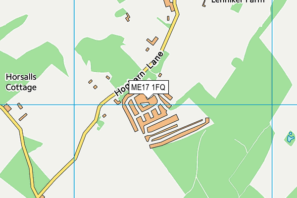 ME17 1FQ map - OS VectorMap District (Ordnance Survey)