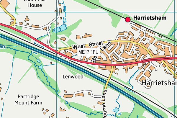 ME17 1FU map - OS VectorMap District (Ordnance Survey)