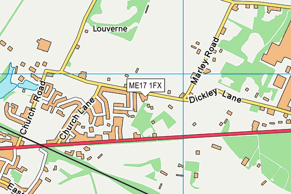 ME17 1FX map - OS VectorMap District (Ordnance Survey)