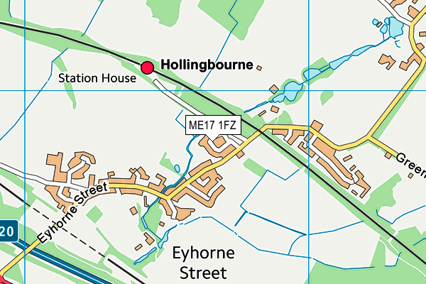 ME17 1FZ map - OS VectorMap District (Ordnance Survey)