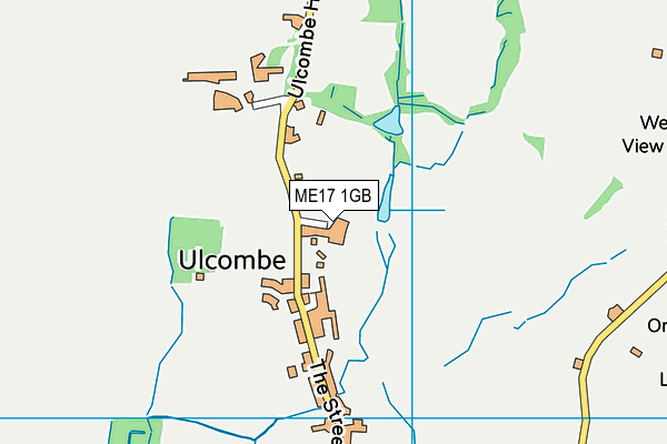 ME17 1GB map - OS VectorMap District (Ordnance Survey)