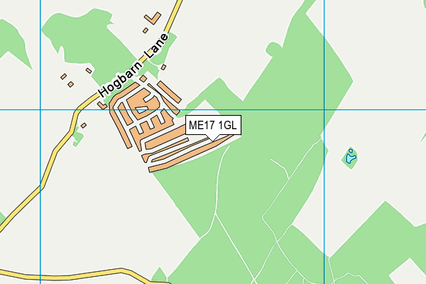 ME17 1GL map - OS VectorMap District (Ordnance Survey)