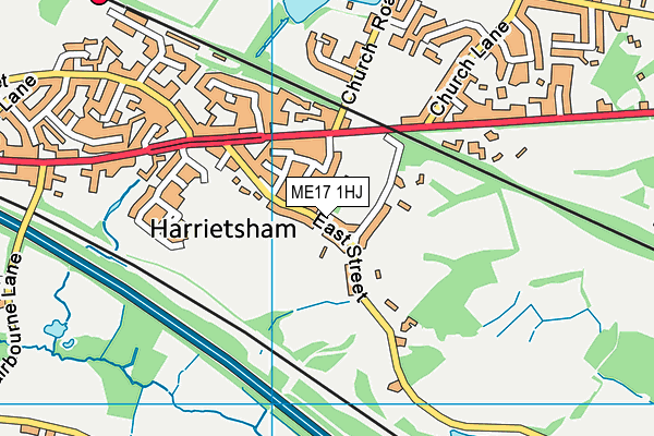 ME17 1HJ map - OS VectorMap District (Ordnance Survey)