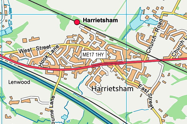 ME17 1HY map - OS VectorMap District (Ordnance Survey)