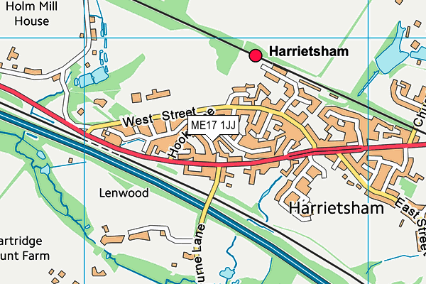 ME17 1JJ map - OS VectorMap District (Ordnance Survey)