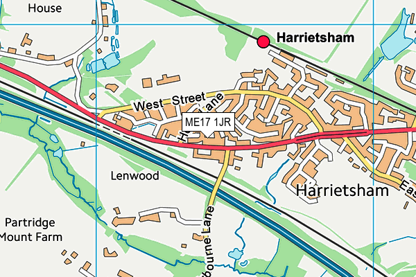 ME17 1JR map - OS VectorMap District (Ordnance Survey)