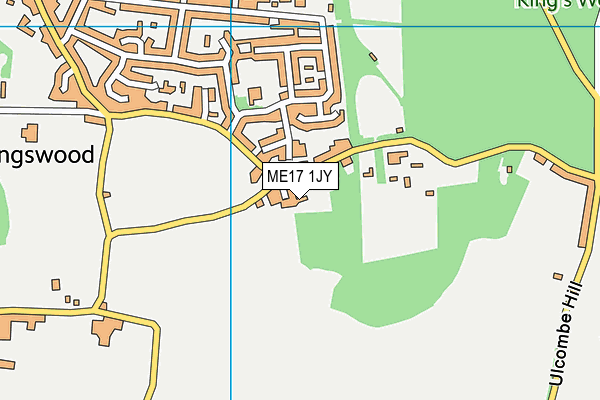 ME17 1JY map - OS VectorMap District (Ordnance Survey)